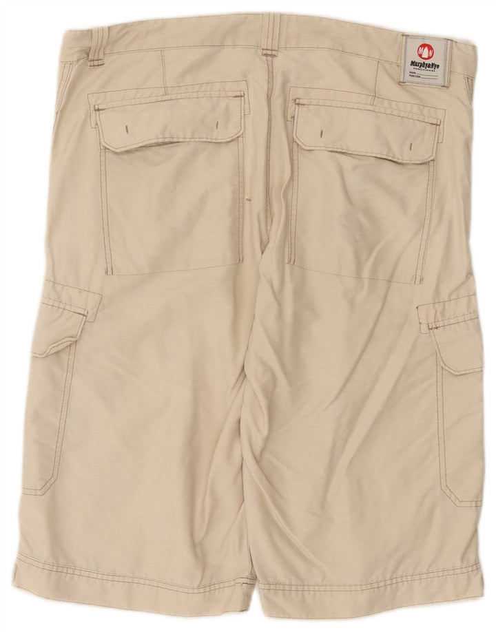 Pantaloni scurți cargo pentru bărbați Murphy & Nye W38 XL, bumbac bej