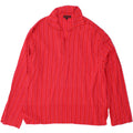 NOMADS Womens Pullover Shirt UK 16 Large Red Striped Cotton Vintage Nomads and Second-Hand Nomads from Messina Hembry 