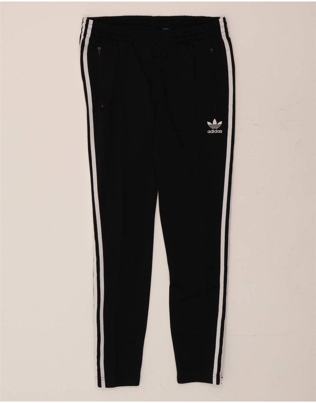 Pantaloni de trening ADIDAS pentru femei UK 10 Poliester negru mic