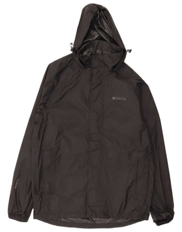 Jachetă de ploaie cu glugă pentru bărbați Mountain Warehouse UK 34 XS sport din nailon negru