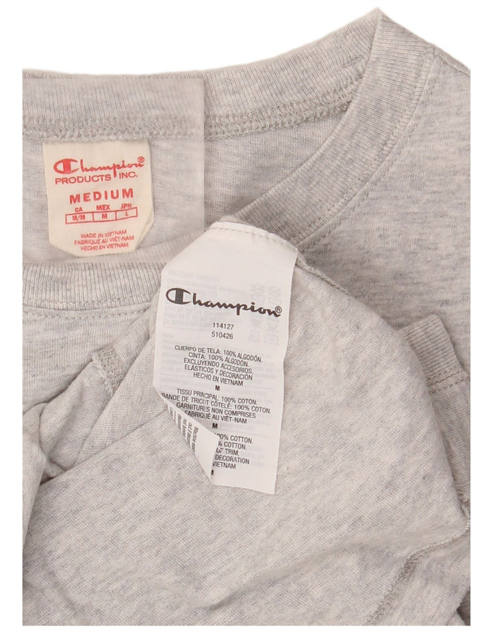 Tricou pentru femei CHAMPION Top UK 14 Medium Gri Pete Bumbac