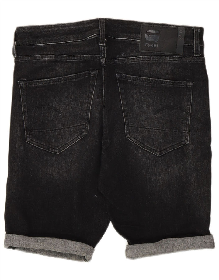 Pantaloni scurți din denim G-Star pentru bărbați W31 bumbac mediu negru