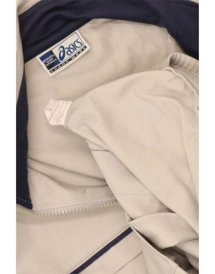 Jachetă de trening pentru bărbați Asics, gri mediu, poliester color bloc