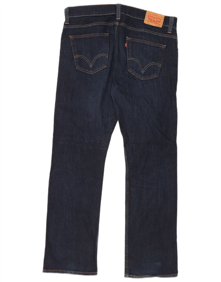 Blugi drepti pentru bărbați Levi's 506 W38 L32 Bumbac bleumarin
