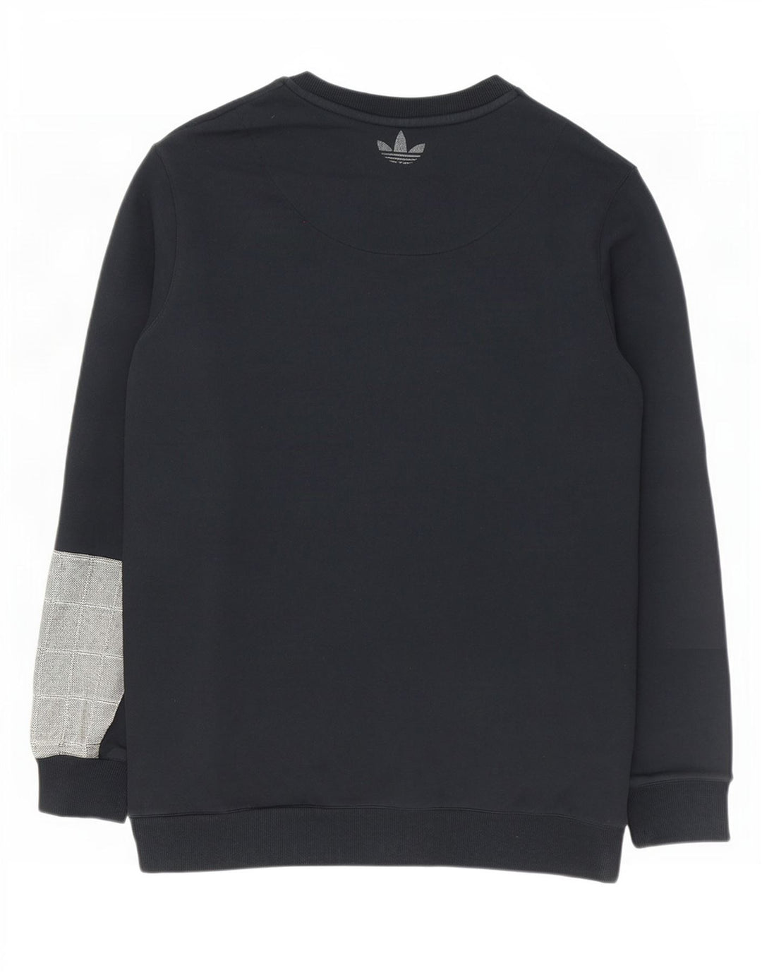Hanorac grafic pentru bărbați Adidas Jumper mare, negru, color block, bumbac