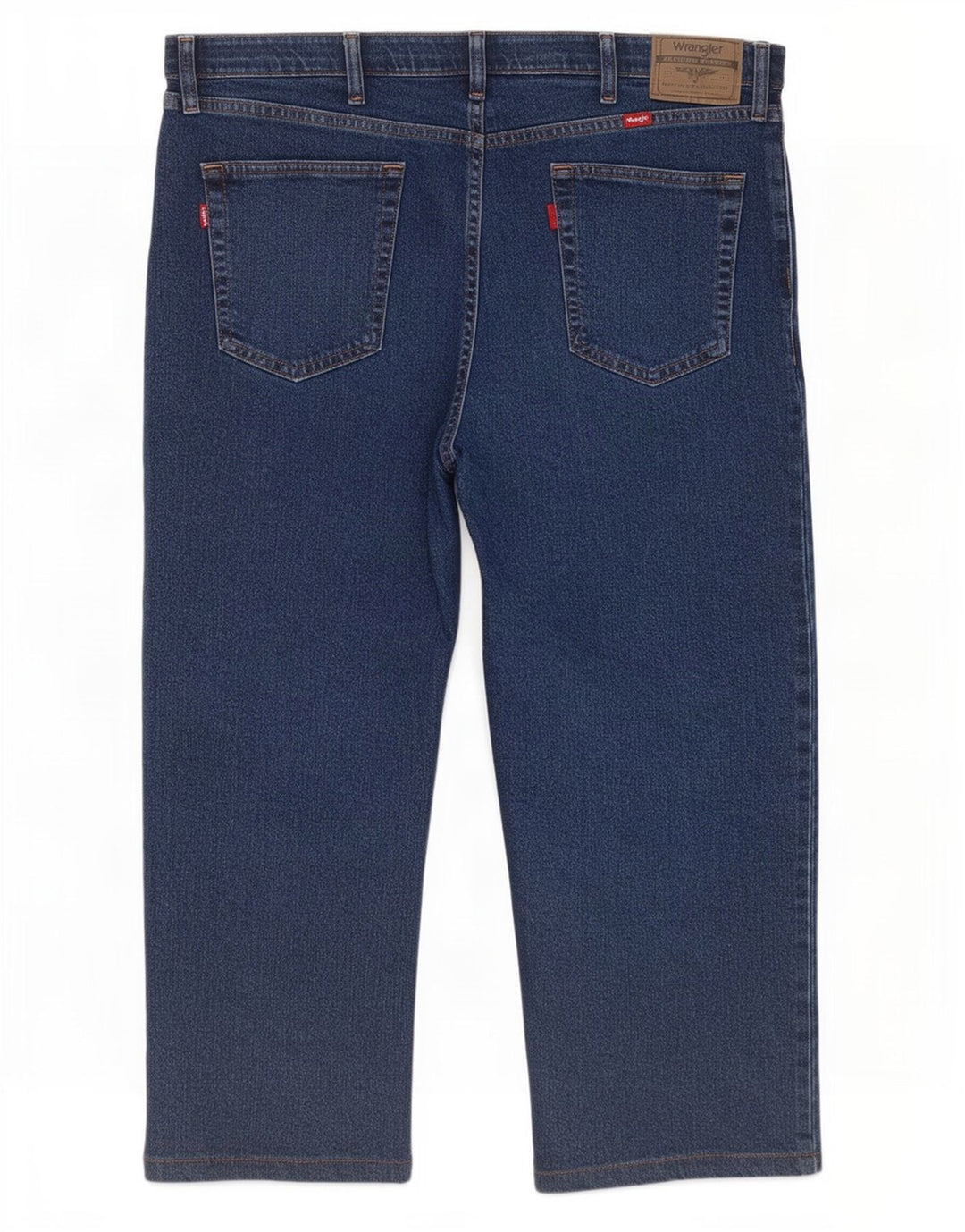 Blugi Capri Wrangler pentru bărbați, cu ajustare normală, W40 L23, bumbac bleumarin