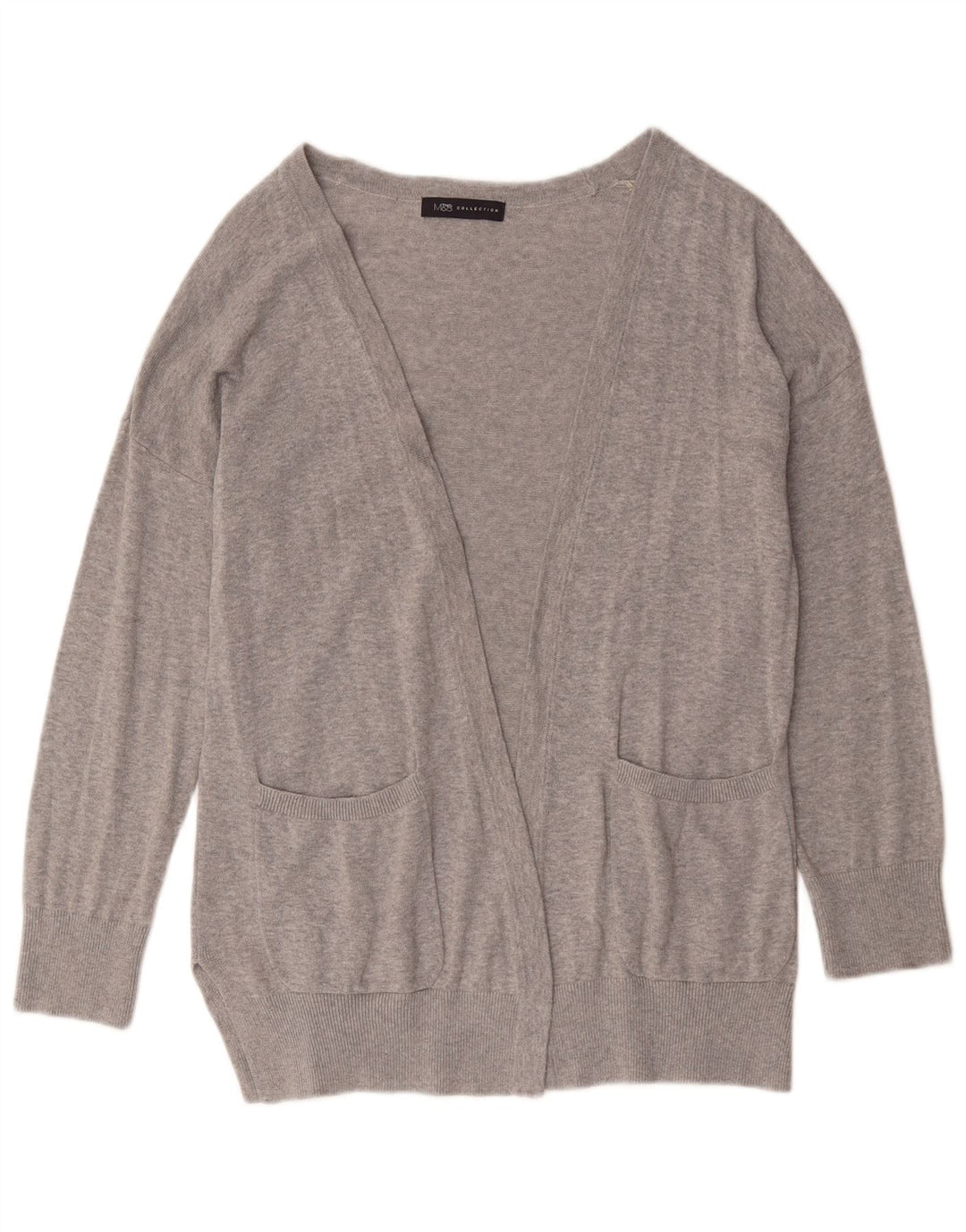 Pulover cardigan pentru femei Marks & Spencer UK 14 bumbac gri mediu