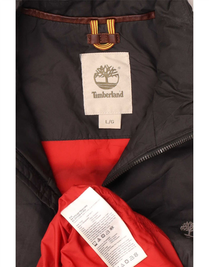 Gilet căptușit pentru bărbați Timberland UK 40 Poliester negru mare