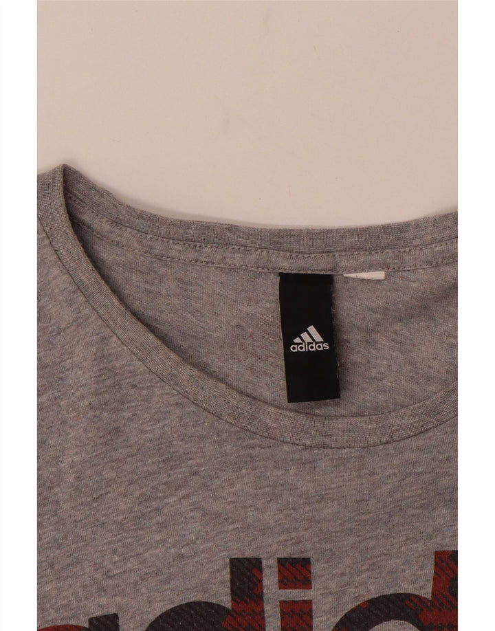 Tricou grafic ADIDAS pentru bărbați Top mic gri