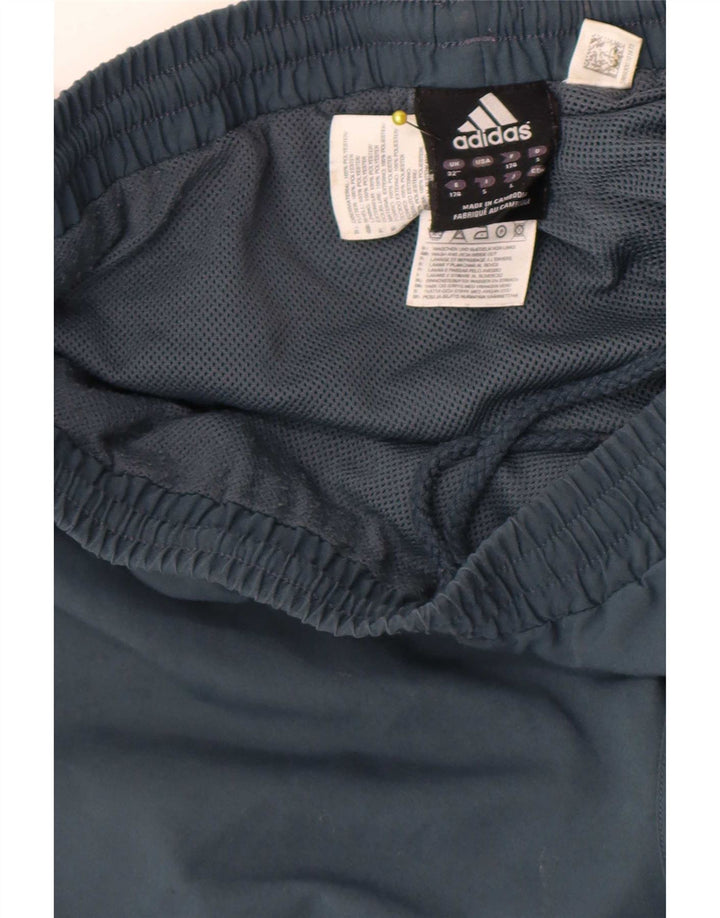 Pantaloni de trening Adidas pentru bărbați, poliester albastru mediu