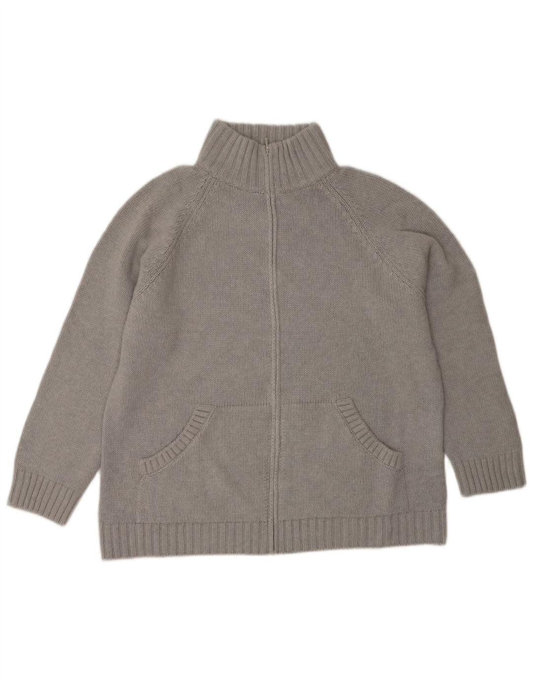 Pulover cardigan pentru femei BENETTON UK 14 Gri mediu