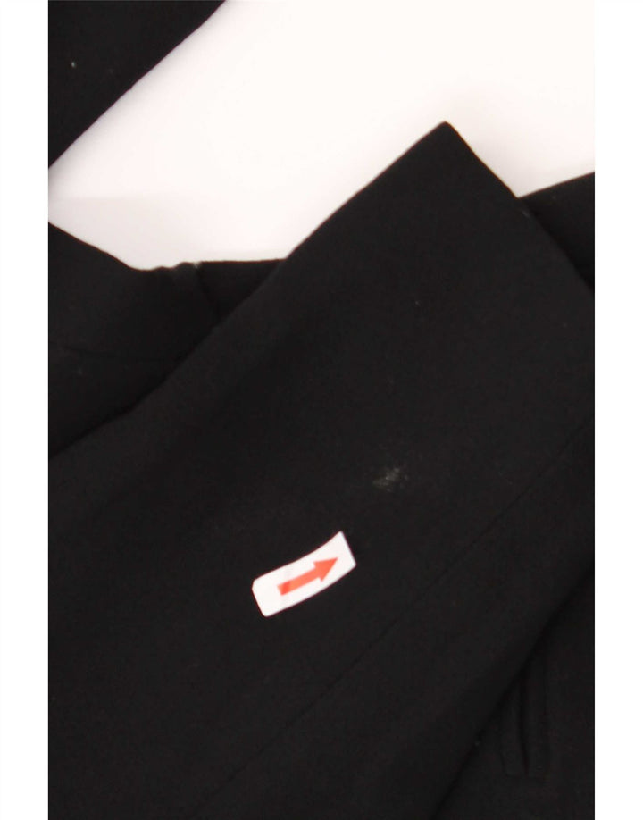 Jachetă Blazer pentru femei Max Mara cu 1 nasture UK 16 Lână virgină mare neagră