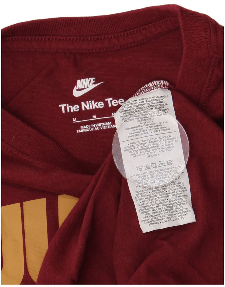 Tricou grafic pentru bărbați NIKE Top Medium Burgundy Bumbac