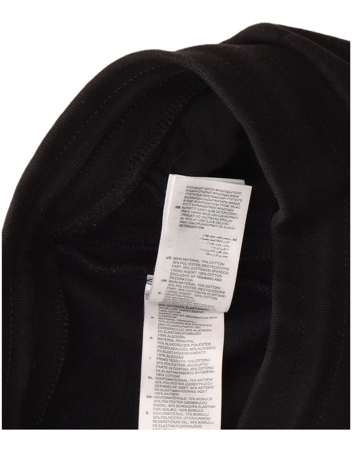 Pantaloni de trening pentru bărbați Adidas Pantaloni de jogging, bumbac mediu negru