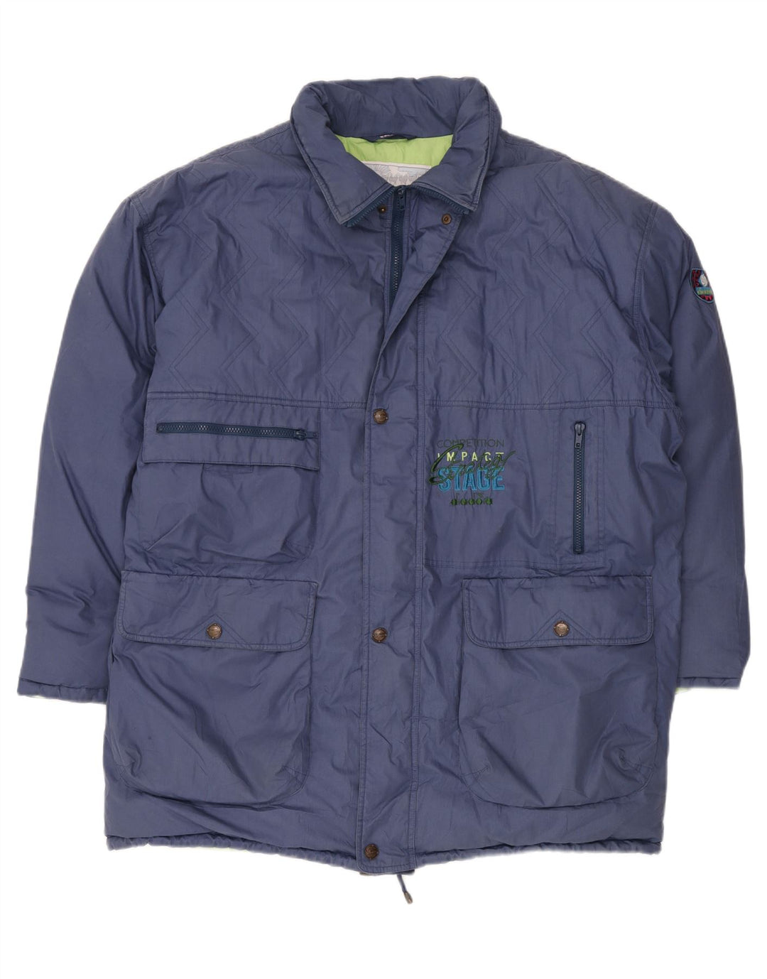Jachetă căptușită pentru bărbați DIADORA UK 44 2XL Bleumarin Poliester