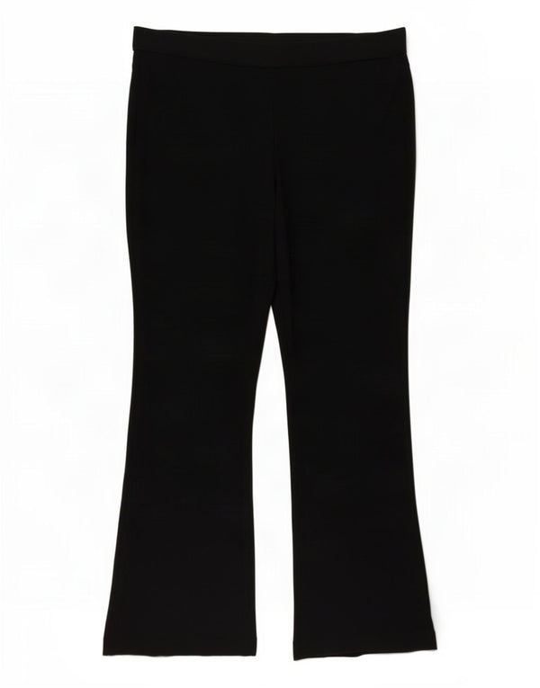 Marks & Spencer Pantaloni casual Bootcut pentru femei UK 18 XL W38 L27 Negru