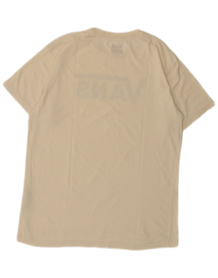 Tricou grafic pentru bărbați Vans Classic Fit Top mediu din bumbac alb