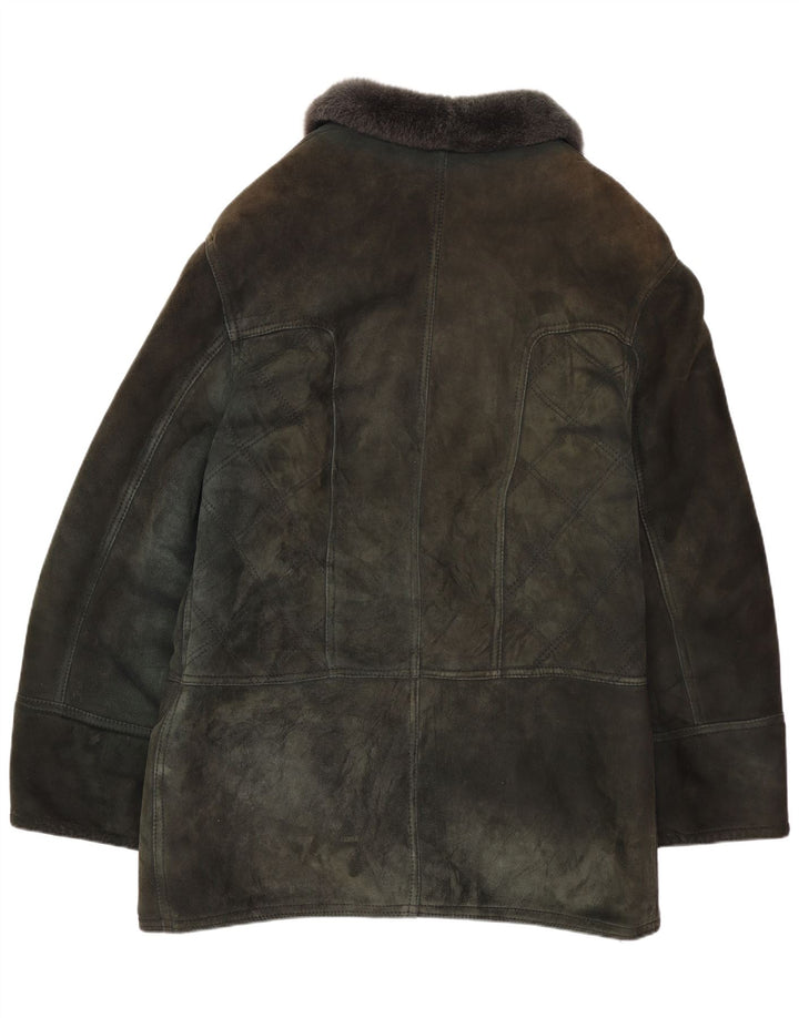 Jachetă din shearling pentru bărbați Dibi UK 40 Large Green