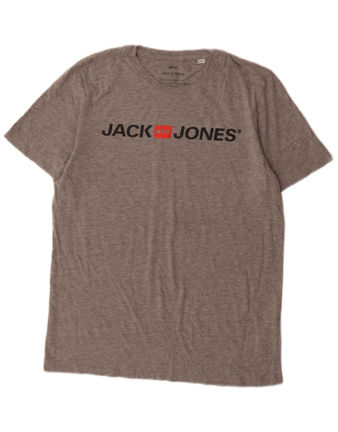 Tricou grafic Jack & Jones pentru bărbați Top mare din bumbac gri