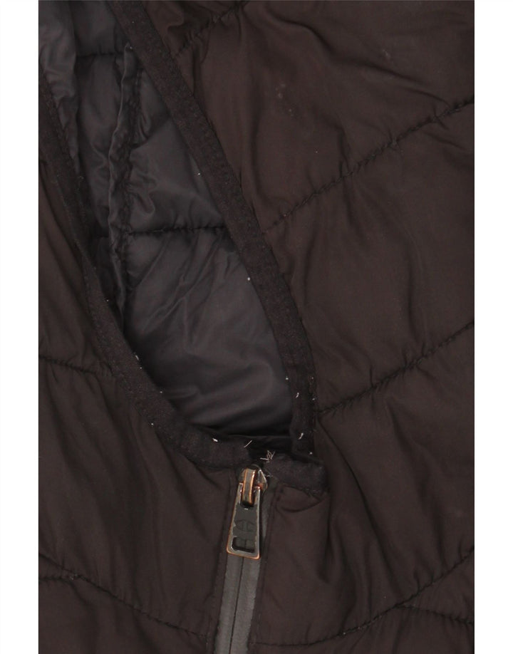 Jachetă căptușită cu glugă pentru femei Champion UK 10 Poliester negru mic