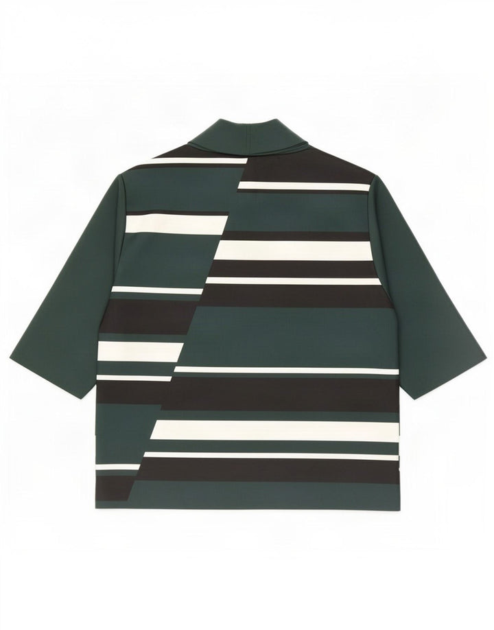 Bluză pentru femei Zara UK 12 Poliester color bloc verde mediu