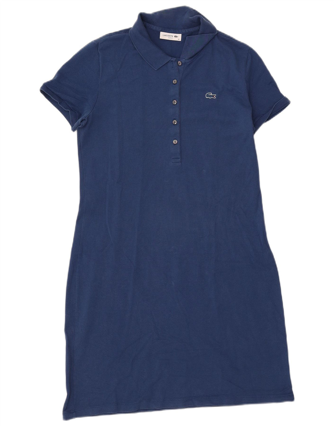 Rochie polo pentru femei LACOSTE Slim Fit Mărimea 42 Mare bleumarin