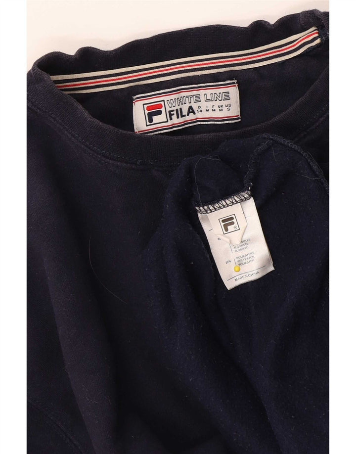 Pulover Fila Bărbați Pulover Medium Bleumarin Bumbac