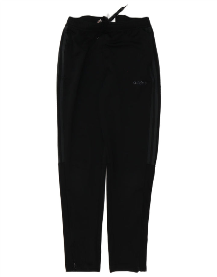 Pantaloni de trening Adidas Climalite pentru baieti 13-14 ani poliester negru