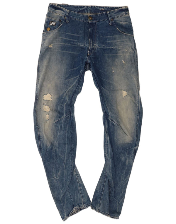 Blugi pentru bărbați G-Star Distressed Banana Slim W33 L34 Bumbac albastru