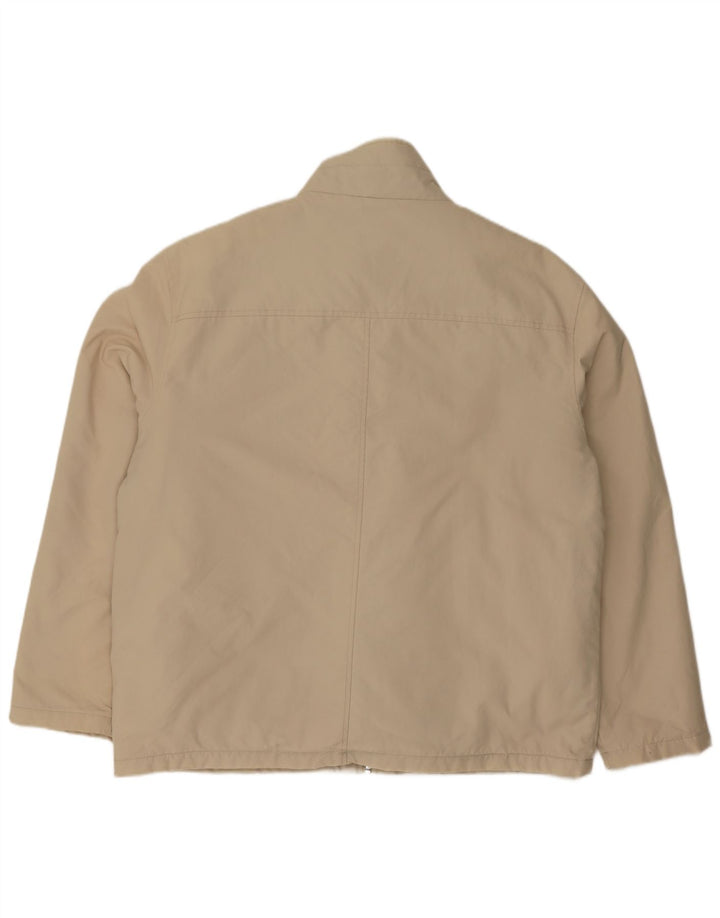 FILA Mens Bomber Jacket UK 42 XL Beige Polyamide