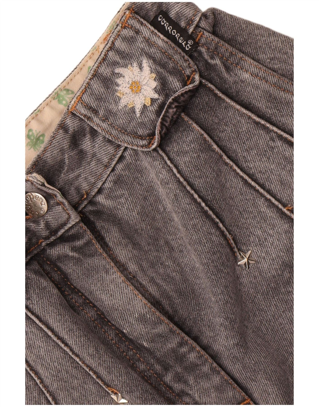Cappopera blugi conici pentru femei W24 L27 bumbac gri