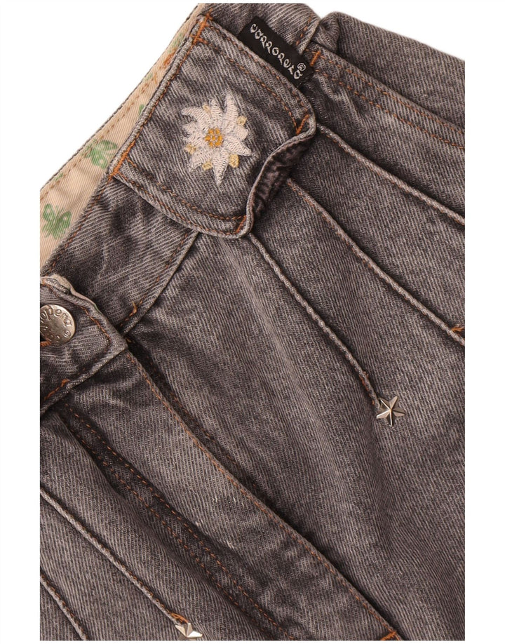 Cappopera blugi conici pentru femei W24 L27 bumbac gri
