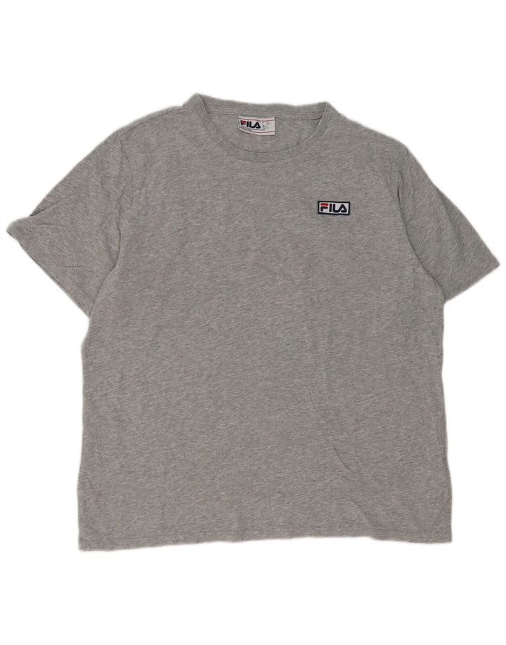 Tricou pentru bărbați Fila Top mare, gri bumbac cu pete