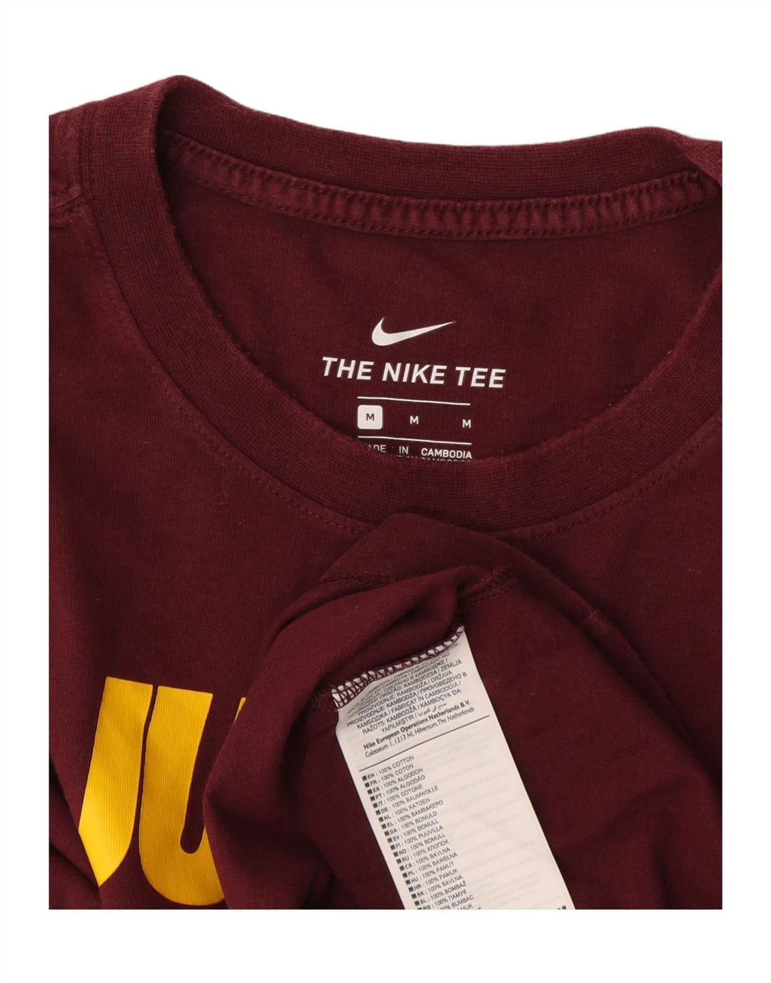 Tricou grafic pentru bărbați Nike Top Medium Burgundy Bumbac