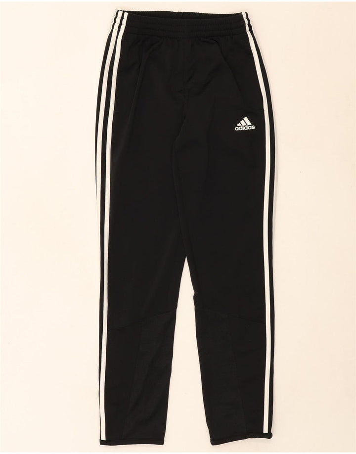 ADIDAS Boys Tracksuit Trousers 11-12 Years  Black Polyester Vintage Adidas and Second-Hand Adidas from Messina Hembry 