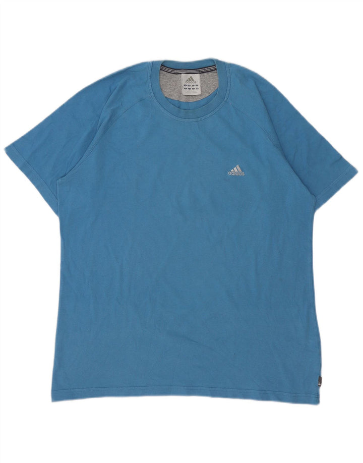 Tricou pentru bărbați Adidas Top Medium Blue Bumbac