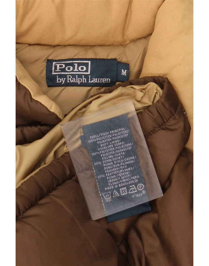 Gilet căptușit pentru bărbați Ralph Lauren UK 38 Medium Brown Poliester