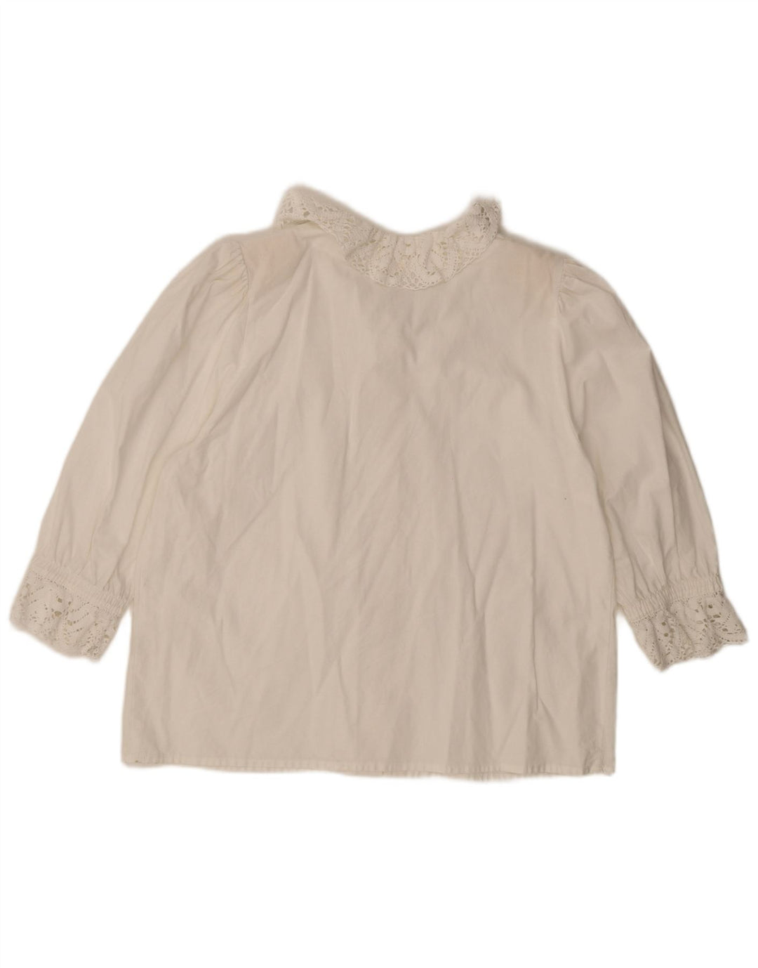 Bluză cămașă pentru femei Distler cu mâneci 3/4 EU 48 2XL Alb