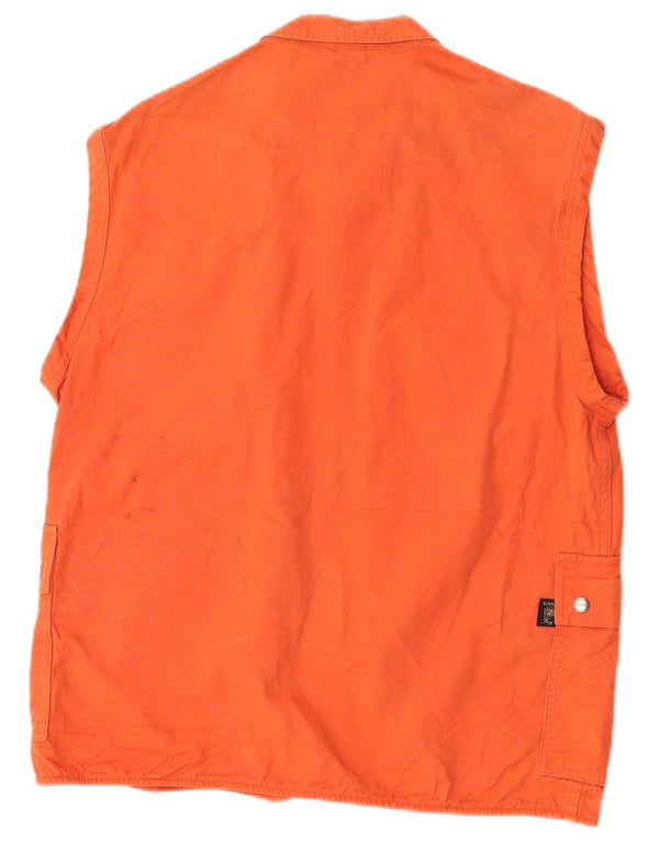 Gilet vintage supradimensionat pentru femei UK 10 Small Orange