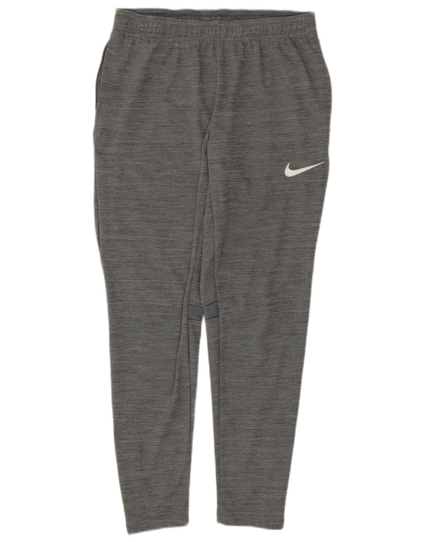 NIKE Mens Dri Fit Tracksuit Trousers Medium  Grey Polyester
