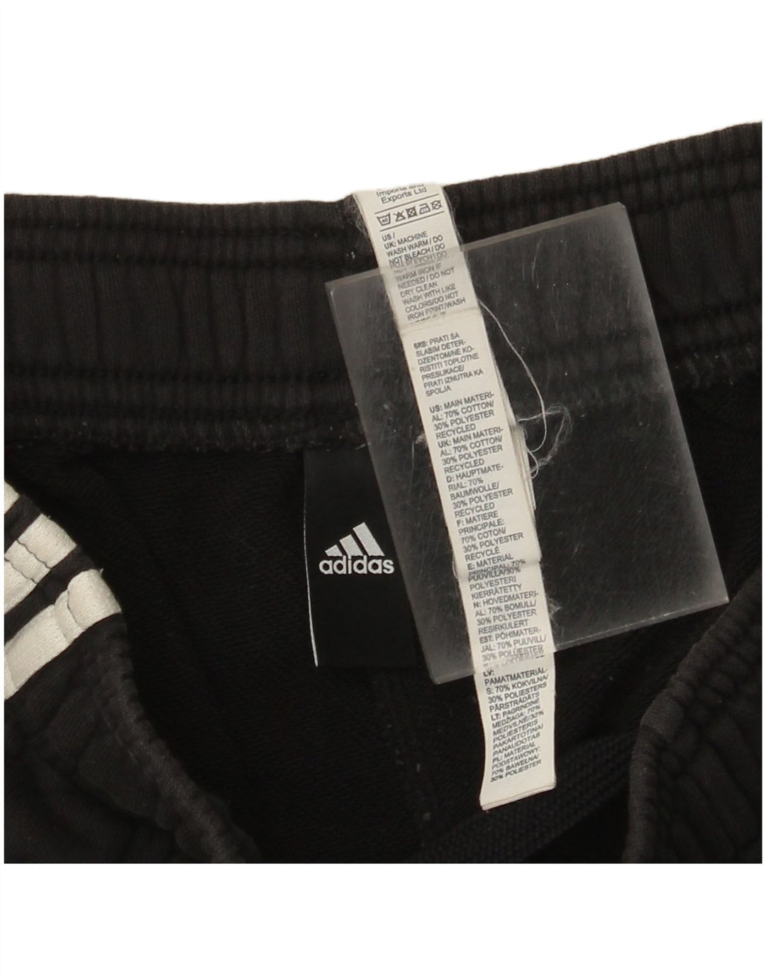 Pantaloni de trening Adidas pentru bărbați, mari, negru, bumbac