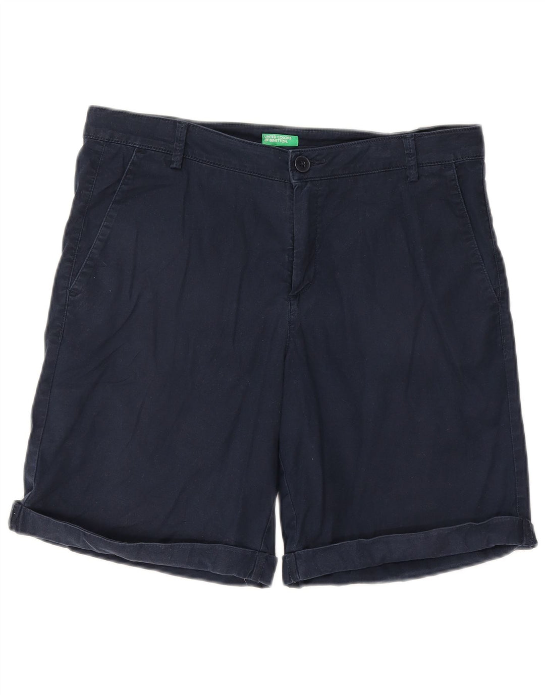 Pantaloni scurți chino pentru femei BENETTON W32 Large Bleumarin