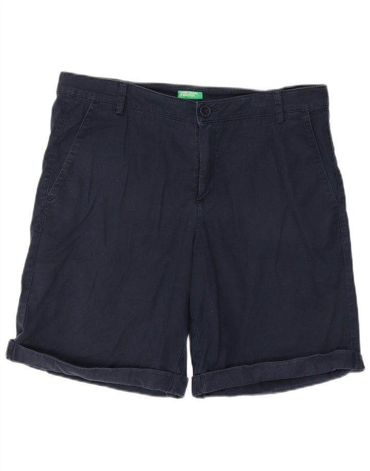 Pantaloni scurți chino pentru femei BENETTON W32 Large Bleumarin