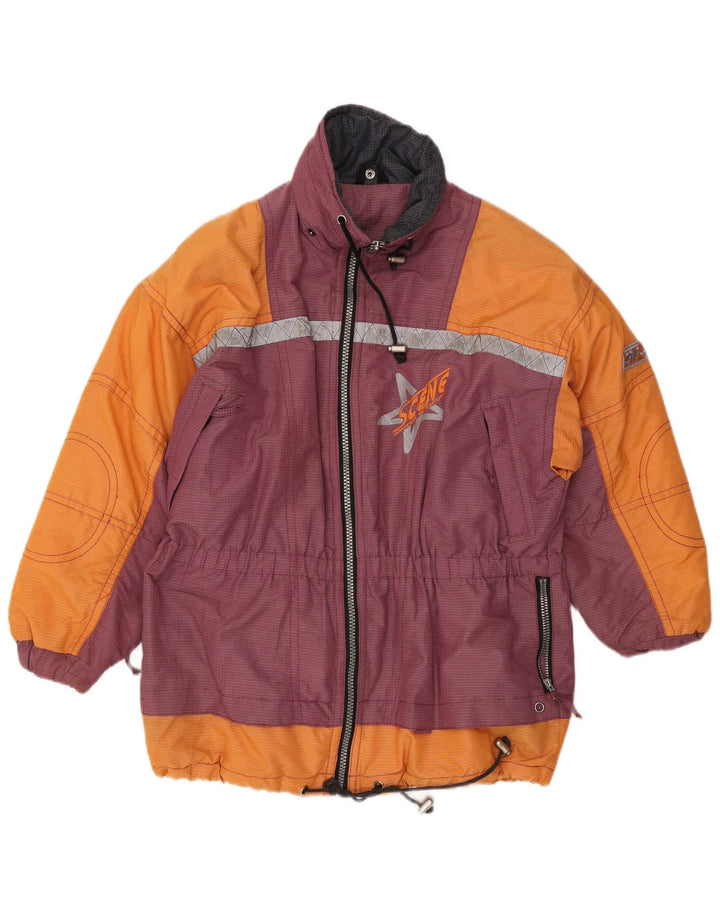 Jachetă de schi pentru bărbați C&A UK 36 Mic portocaliu Colorblock Nylon