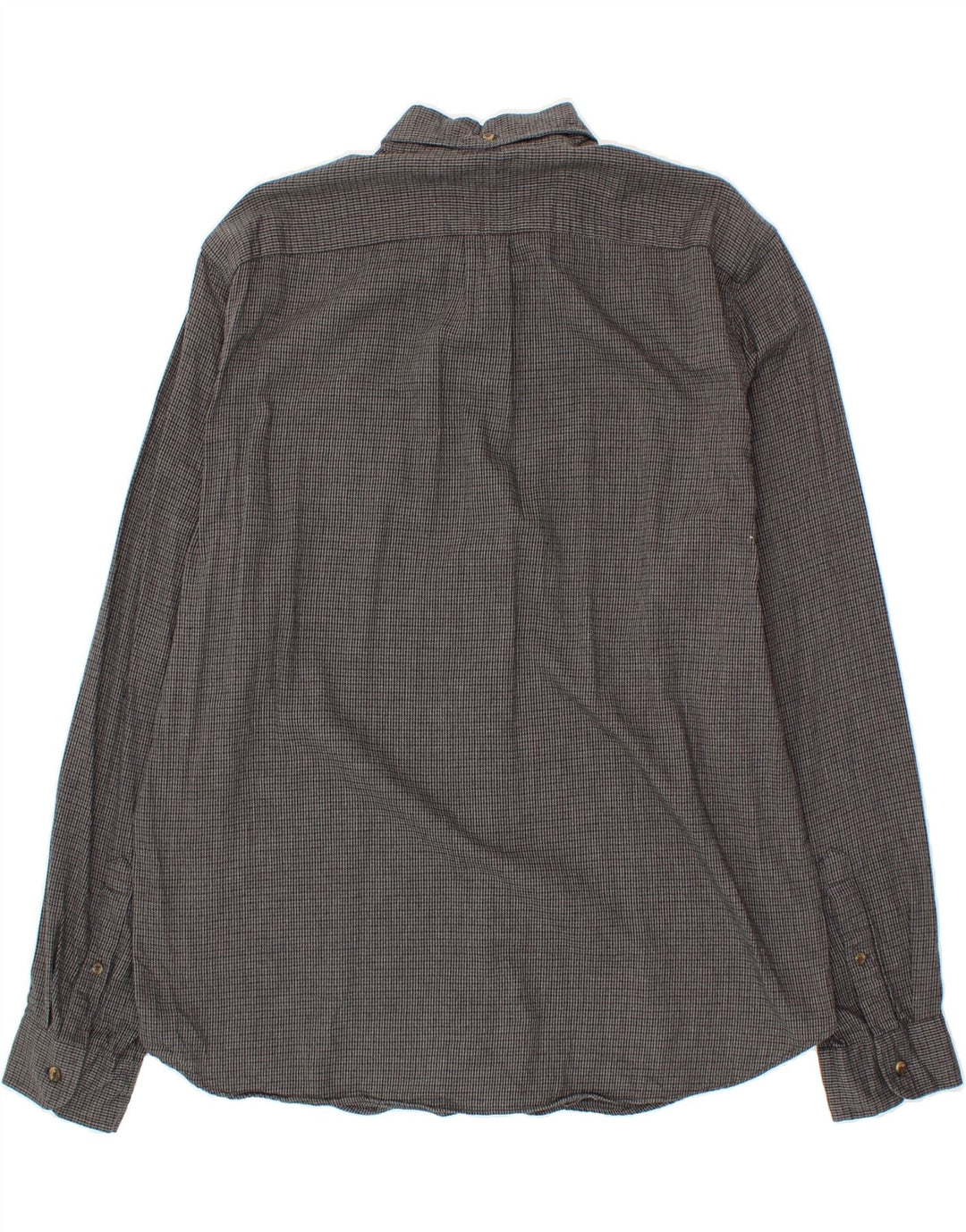 J. CREW Mens Slim Shirt XL Grey Houndstooth Cotton Vintage J. Crew and Second-Hand J. Crew from Messina Hembry 