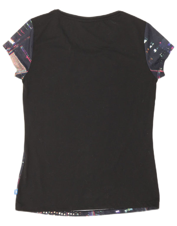 Tricou grafic ADIDAS pentru femei Top UK 10 Small Blue Geometric