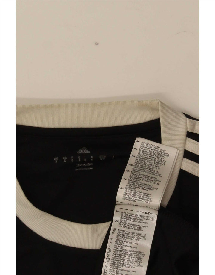 Tricou Adidas Climalite pentru bărbați Top mic, negru, poliester color bloc