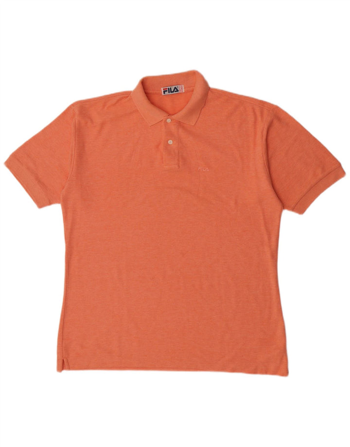 Tricou Polo Fila Bărbați IT 50 Bumbac portocaliu mediu