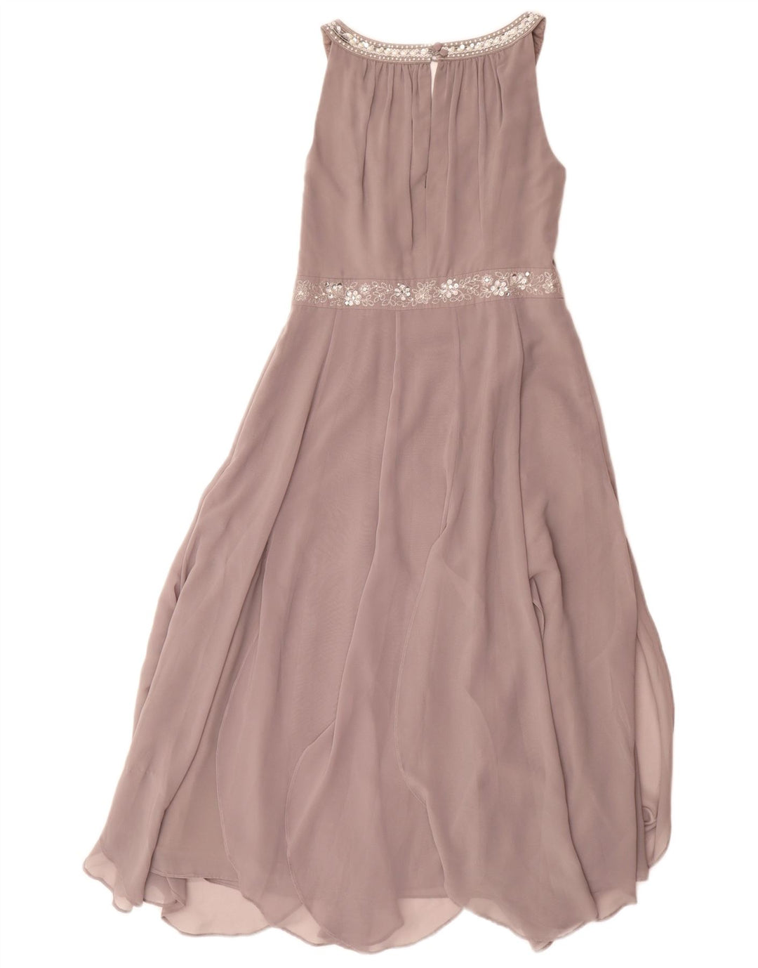 Rochie maxi fără mâneci pentru femei Monsoon UK 8 Small Gri Poliester