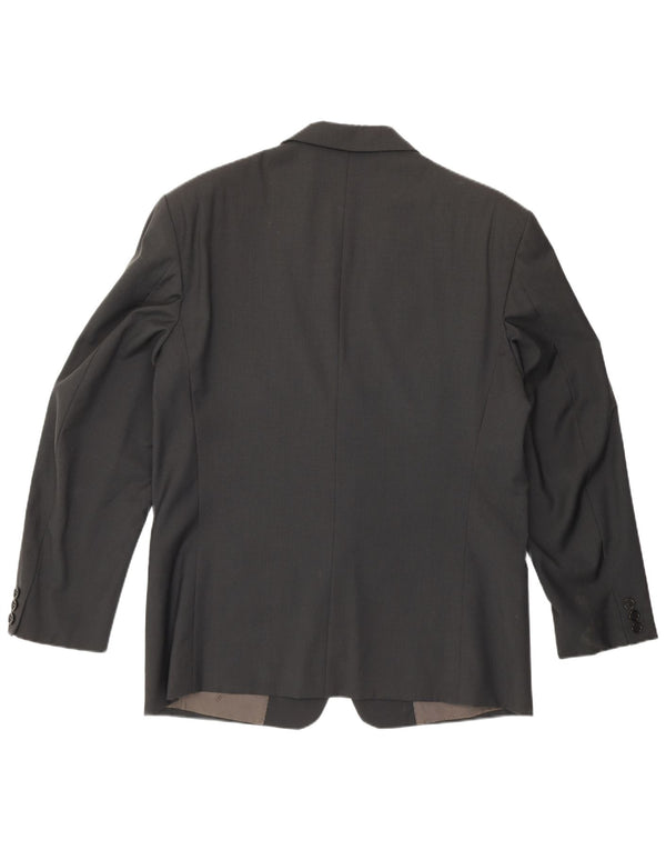 Jachetă pentru bărbați Trussardi cu 2 nasturi IT 52 XL Lână virgină gri